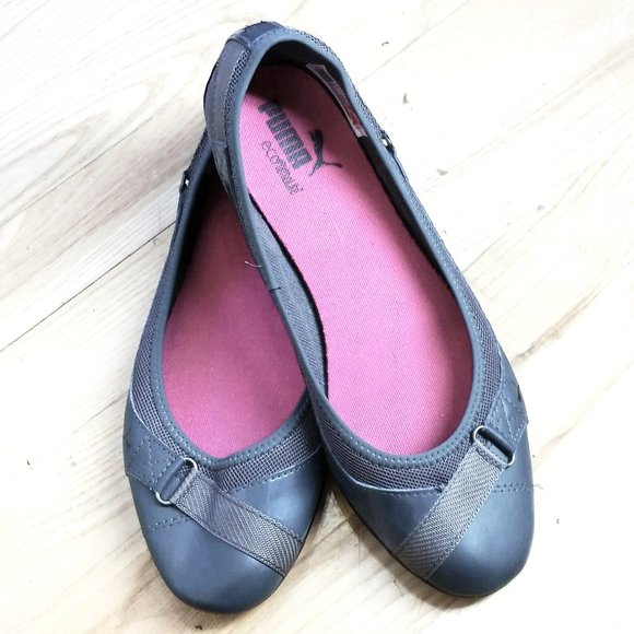 Puma ballerina flats like new size 38.5 grey